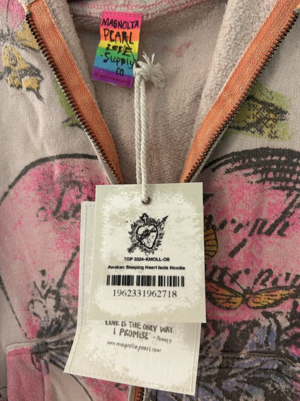 Magnolia Pearl Awaken Sleeping Heart Isola Hoodie - OS - Picture 6 of 7